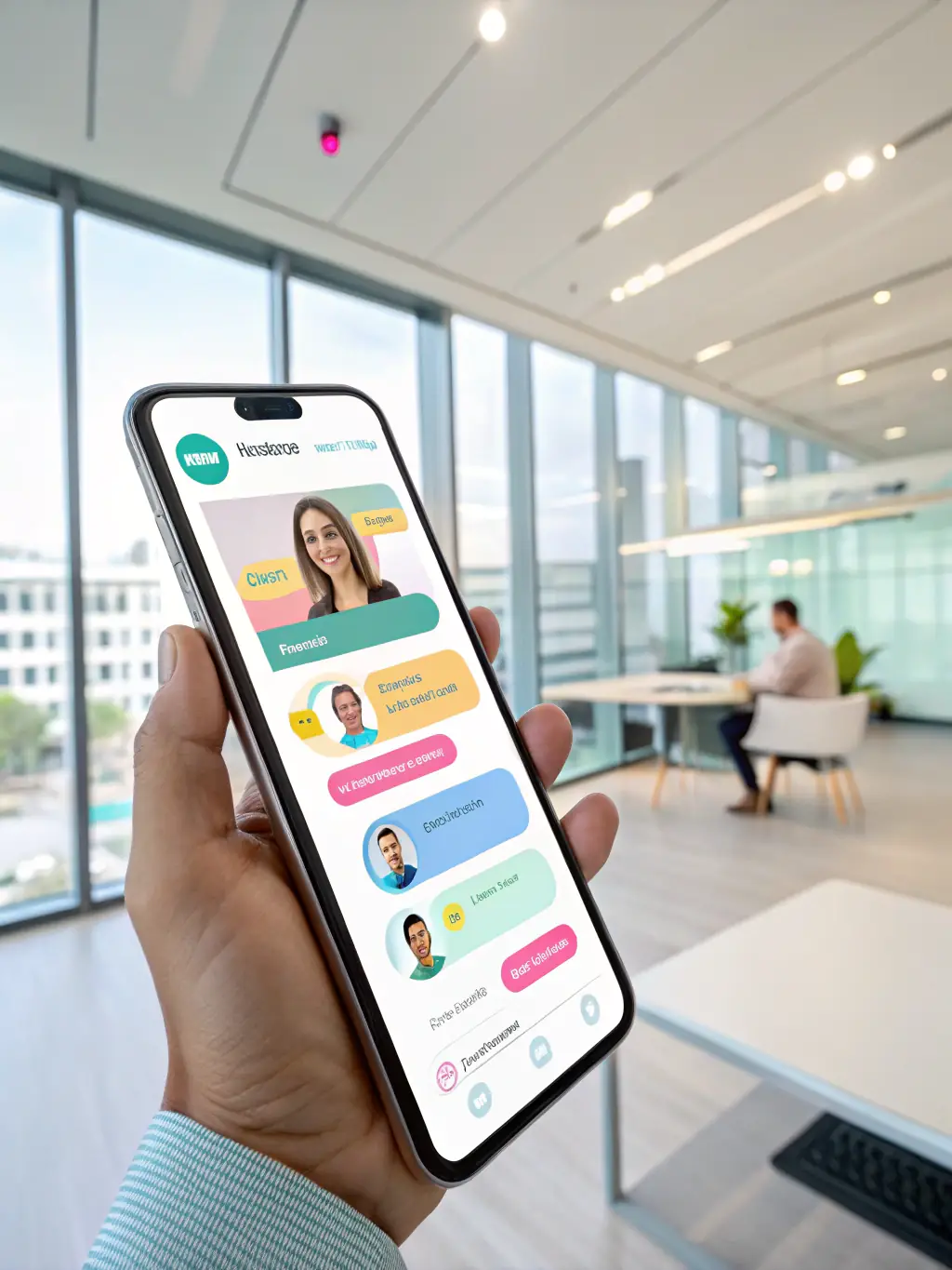 A graphic depicting personalized messages being sent to different customer segments via WhatsApp, showcasing the personalization feature.