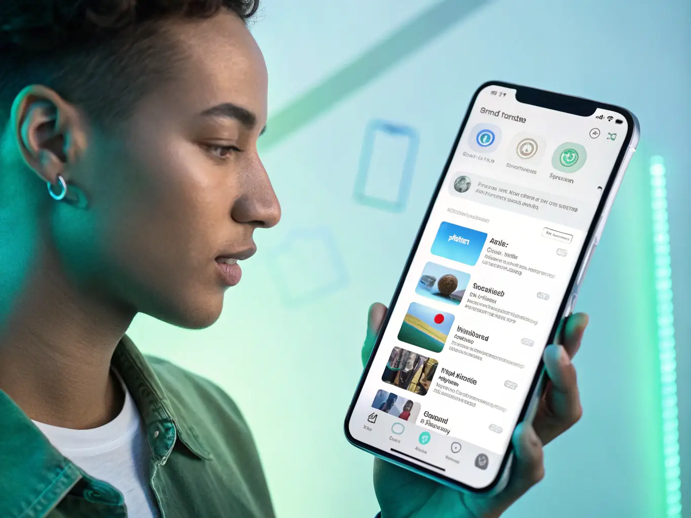 A detailed image showcasing a customer interacting with a WhatsApp flow on their mobile device, highlighting the ease of use and intuitive design.